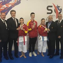 Dos oros y una plata en katas en los Europeos de Socci