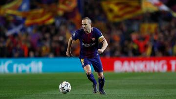 Soccer Football - Champions League Round of 16 Second Leg - FC Barcelona vs Chelsea - Camp Nou, Barcelona, Spain - March 14, 2018   Barcelona&rsquo;s Andres Iniesta in action      Action Images via Reuters/Lee Smith