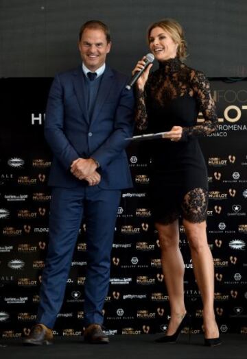 Frank de Boer y Martina Colombari.