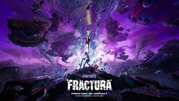 Arte oficial del evento Fractura de Fortnite Temporada 4