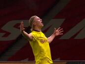 El golazo de Haaland en la final de la Copa de Alemania: ¡dejó al rival en el piso!