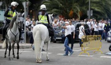 Los seguidores del Legia la lían en las calles de Madrid