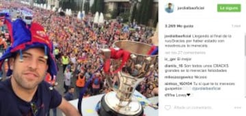 La celebración de los Campeones de Liga en sus redes sociales