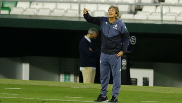 Pellegrini, en el último partido.