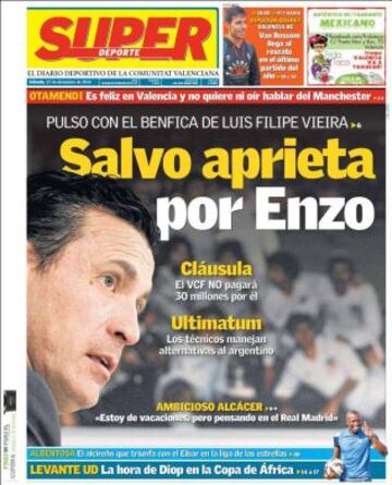 Portadas de la prensa deportiva