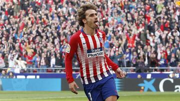 Griezmann celebra un gol con el Atl&eacute;tico. 