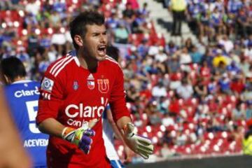 Paulo Garcés: El guardameta, posterior a su paso por Unión La Calera, fichó por la U en el año 2012. Con los azules, ganó el Apertura de ese año, y fue elegido el mejor arquero de la edición de la Copa Sudamericana, tras su actuación contra Emelec.