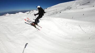 Sagan se pasa al esquí y es una bestia: saltos acrobáticos incluidos