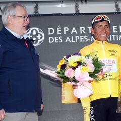 Nairo Quintana se exhibe en Eze