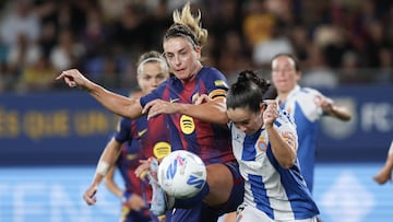 27/09/25 FUTBOLFEMENINO
PARTIDO LIGA F LIGAF JORNADA 5 DERBI
BARCELONA - ESPANYOL
ALEXIA PUTELLAS AINOA CAMPO