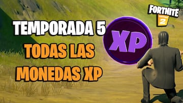 Todas las monedas XP en Fortnite Temporada 5: localizaciones y mapa