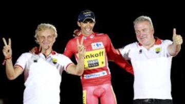 Oleg Tinkov, Contador y Bjarne Riis.