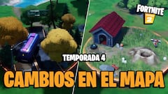 Fortnite Temporada 4: comienzan los primeros cambios en la isla