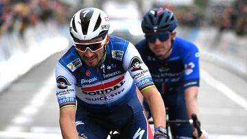 El ciclista francés Julian Alaphilippe, durante la disputa de la Faun-Ardèche Classic 2023.