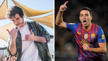 Im&aacute;genes del cantante catal&aacute;n Miki N&uacute;&ntilde;ez, concursante de OT2018 y representante de Espa&ntilde;a en el Festival de Eurovisi&oacute;n 2019, y del futbolista Xavi Hern&aacute;ndez celebrando un gol con el FC Barcelona.