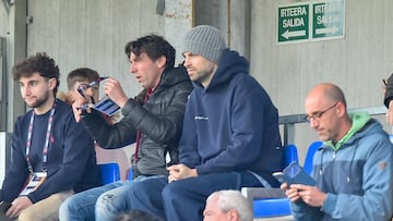 16/03/25 PARTIDO PRIMERA FEDERACION AMOREBIETA ANDORRA GERARD PIQUE PRESIDENTE ANDORRA