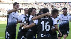 celebracion gol Okazaki, 4-0, FC Cartagena v UD Ibiza, 2 division, Liga SmartBank, Jornada 09, Estadio Cartagonova, Cartagena, 10/10/2021,