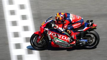 Luca Marini con la Honda de MotoGP en la pretemporada.