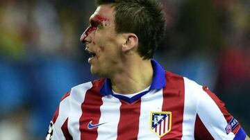 Mario Mandzukic frente al Real Madrid