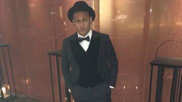 Neymar, en la gala de entrega del Bal&oacute;n de Oro 2015.