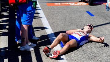 Hawkins: "Me intent¨¦ levantar, pero mis piernas eran gelatina"