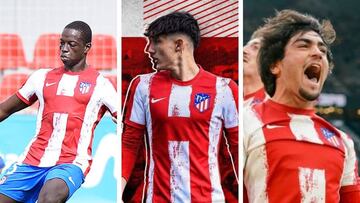 Ibrahima, Fortea y Currás, tres talentos de la cantera rojiblanca.