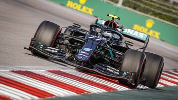 77 BOTTAS Valtteri (fin), Mercedes AMG F1 GP W11 Hybrid EQ Power+, action during the Formula 1 VTB Russian Grand Prix 2020, from September 25 to 27, 2020 on the Sochi Autodrom, in Sochi, Russia - Photo Fran&ccedil;ois Flamand / DPPI
 AFP7 
 25/09/2020 ONLY FOR USE IN SPAIN