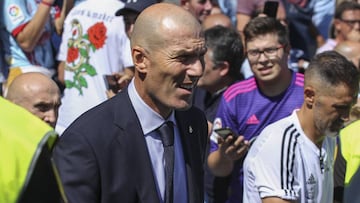 Soccer: La Liga - Celta de Vigo v Real Madrid
 
 Zidane of Real Madrid in action during La Liga Spanish championship football match between Celta de Vigo and Real Madrid, August 17th, in Balaidos Stadium, Vigo, Pontevedra, Spain.
 
 
 17/08/2019 ONLY FOR 