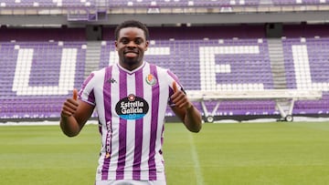 22/01/26 REAL VALLADOLID ACTO DE PRESENTACION DE NOAH OHIO COMO NUEVO JUGADOR