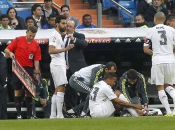 Pepe acabó siendo sustituido por Arbeloa.