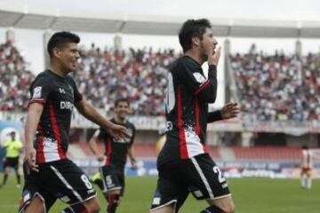 FECHA 3: Cobresal recibió a Colo Colo en La Portada. El Cacique iba perdiendo pero finalmente se impuso por 3-2 con goles de Vecchio, Pavez y Valdés. 