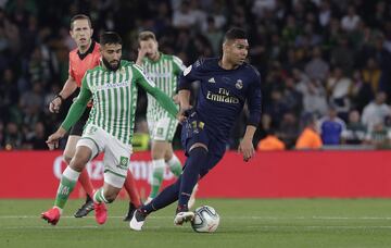 Casemiro y Nabil Fekir.