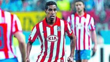 Cléber, con el Atlético.