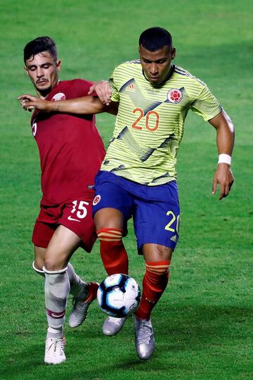 La Selección Colombia clasifica a octavos de final después de un cerrado partido contra Qatar en el estadio de Sao Paulo, Morumbí.