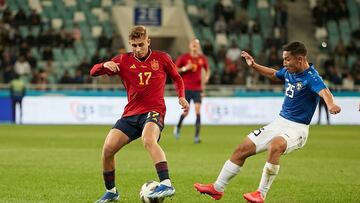 Momento del partido entre España Sub-21 y Uzbekistán Sub-21