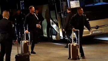 El Madrid llega a Almaty en medio de un silencio sepulcral: miren las caras