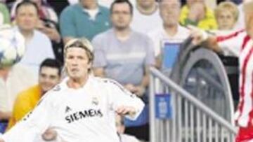 Beckham fue uno de los mejores del partido y demostró su maestría en los pases al área.