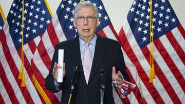 Mitch McConnell en Capitol Hill en Washington, DC, EE. UU., 28 de julio de 2020.