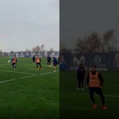 Las intensas primeras prácticas de Caputto al mando de la U