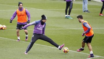 Casemiro training with Real Madrid