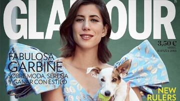 Garbiñe Muguruza compartió con sus seguidores la portada para España de la revista Glamour del mes de abril, en la que es protagonista.