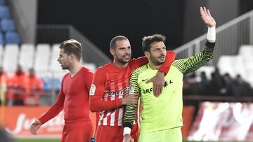 René, tras finalizar un partido de la Liga 1,2,3 del Almería.