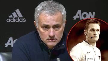 Mourinho halagó al árbitro y al segundo después lo criticó