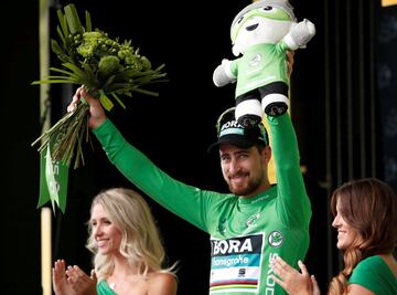 Peter Sagan con el maillot verde de la regularidad