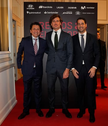 José Félix Díaz; Director Editoral de AS, Feliciano López; exjugador de tenis y Aloysio Araujo; Director General de Deportes de Prisa Media.