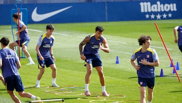 Entrenamiento del Atlético de Madrid
