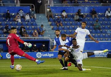 Así marcó Vinicius el cuarto gol del Madrid.