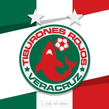 Los escudos de la Liga MX en su modo más patrio