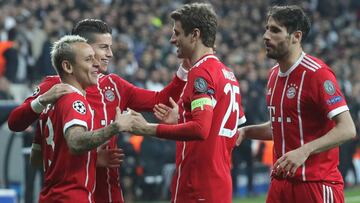 James Rodr&iacute;guez celebra el segundo gol del Bayern M&uacute;nich