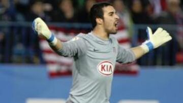 Asenjo en un partido.